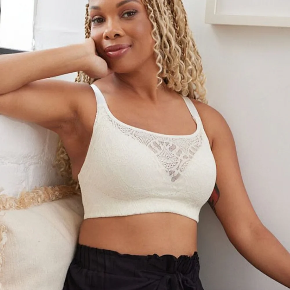 AnaOno Carrie Ivory Molded Cup Mastectomy Bra, Medium 34 C